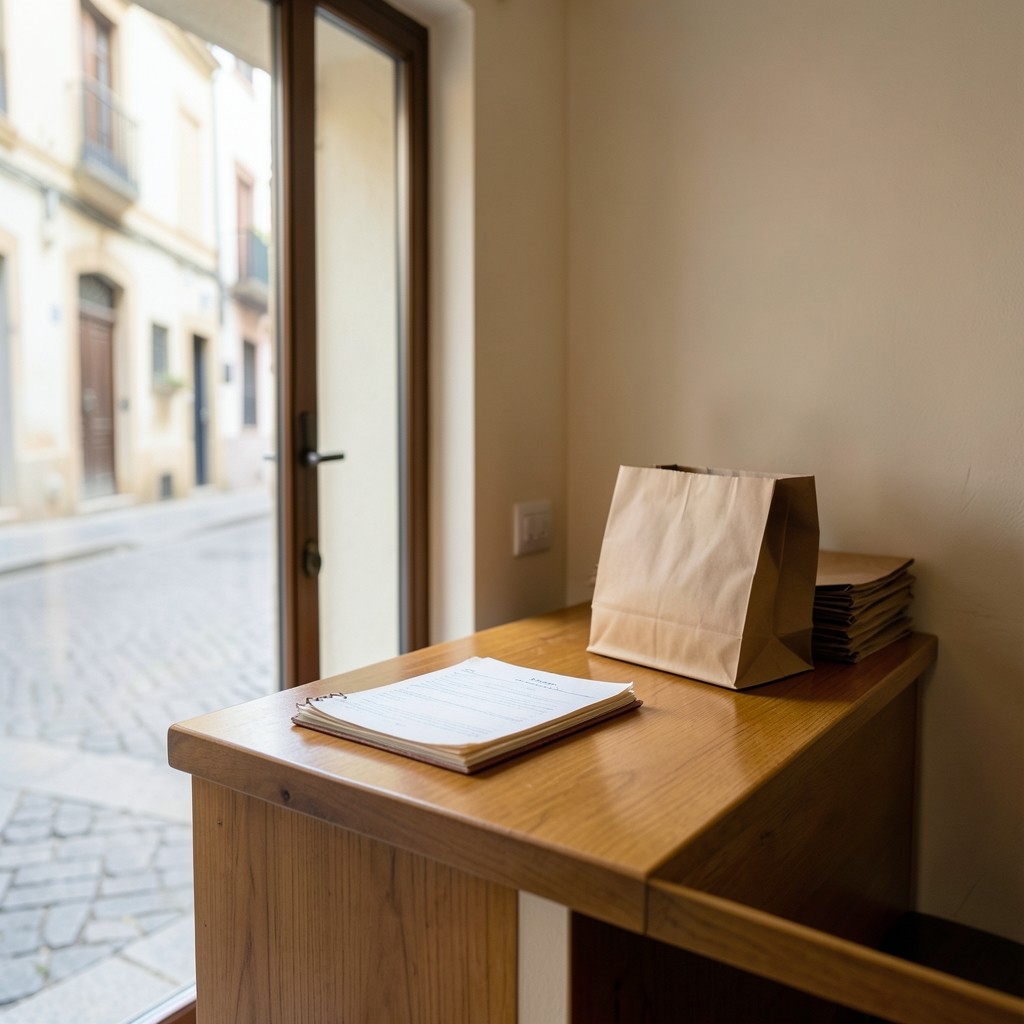 Comercio de barrio en Tarragona con mostrador de madera y luz de mañana